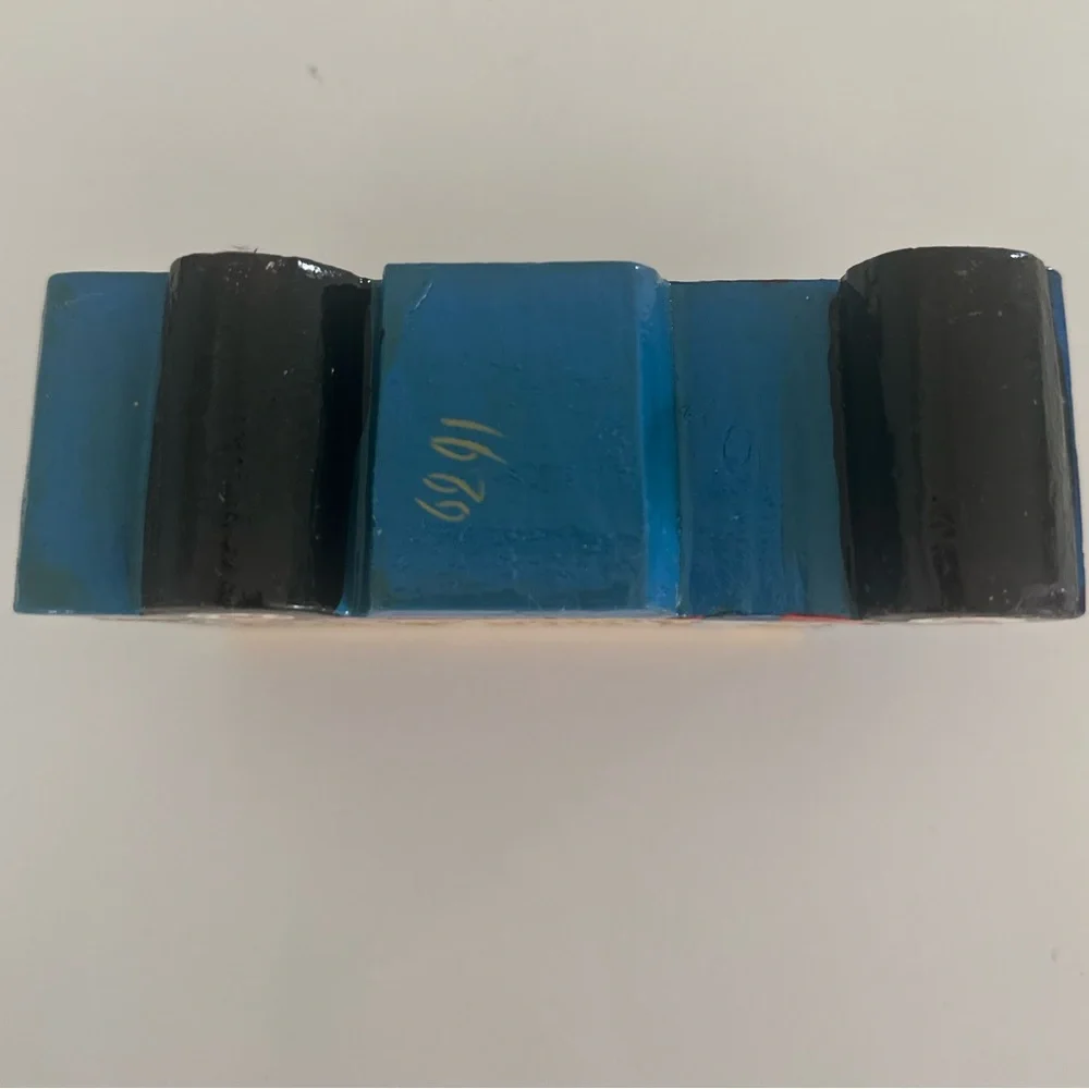 Colorful Wooden School Bus Pencil Holder